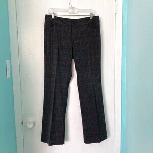 Source Unknown 10 Black Heather Gray Plaid Pants